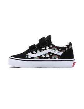 Zapatilla Niñ@ Vans Old Skool Negro Multicolor