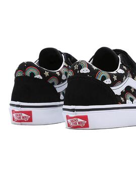 Zapatilla Niñ@ Vans Old Skool Negro Multicolor
