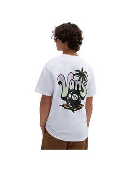 Camiseta Hombre Vans Paradise Palm SS Blanca