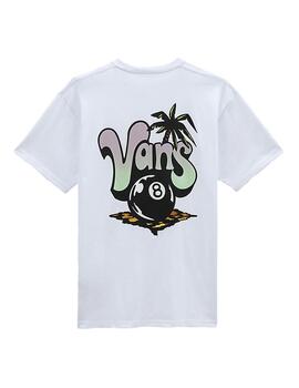 Camiseta Hombre Vans Paradise Palm SS Blanca