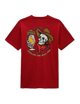Camiseta Hombre Vans Coldest In Town Roja
