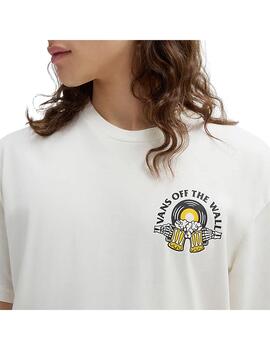 Camiseta Hombre Vans Brew Bros Tunes Beige