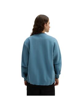 Sudadera Hombre Vans Sidestripe Block Crew Azul Ne
