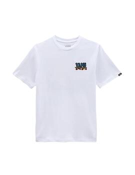 Camiseta Niño Vans Pizza Blanca