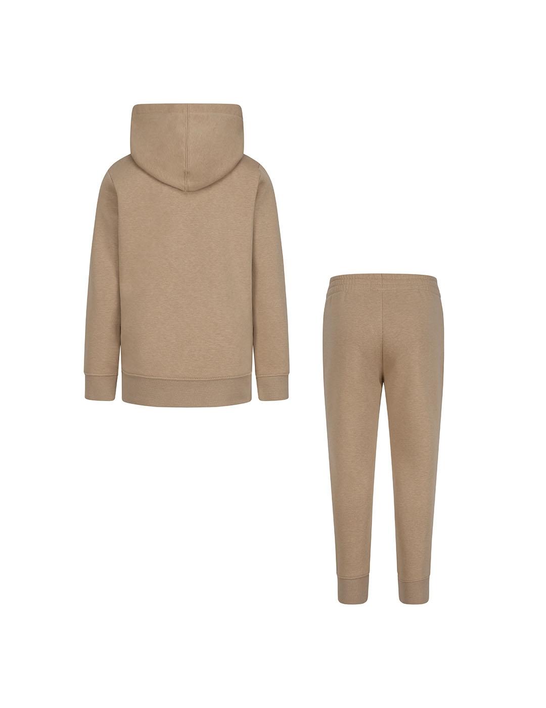 Chandal Niñ@ Jordan Essentials Fleece Marrón