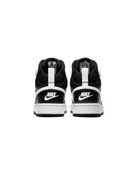 Zapatilla Niño Nike Court Borough Mid 2 Negra