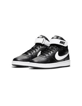 Zapatilla Niño Nike Court Borough Mid 2 Negra