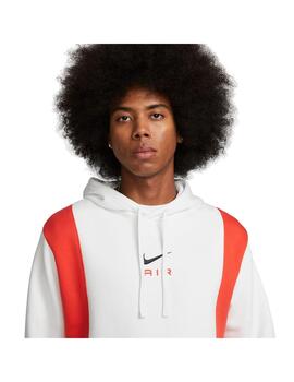 Sudadera Hombre Nike NSW Air Blanco/Rojo