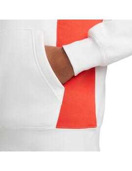 Sudadera Hombre Nike NSW Air Blanco/Rojo