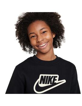 Sudadera Niño Nike NSW Club+  Negra