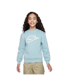 Sudadera Niño Nike Club Crew Verde Agua