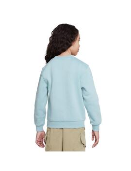 Sudadera Niño Nike Club Crew Verde Agua