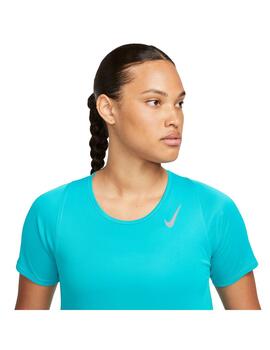 Camiseta Mujer Nike Fast Df Azul