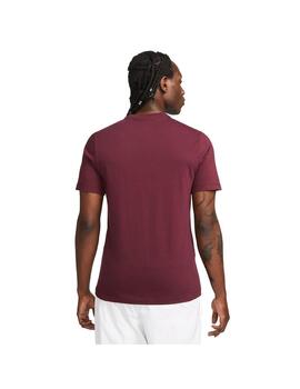 Camiseta Hombre Nike NSW Club Granate