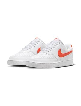 Zapatilla Hombre Nike Court Vison Blanca Roja