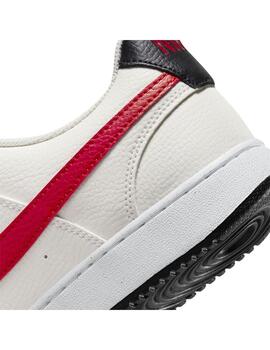 Zapatilla Hombre Nike Court Vision Blanca Roja