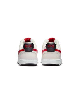 Zapatilla Hombre Nike Court Vision Blanca Roja