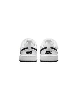 Zapatilla Baby Nike Court Borough Recraft B/N