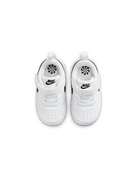 Zapatilla Baby Nike Court Borough Recraft B/N
