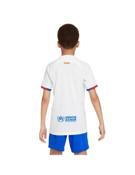 Camiseta Niñ@ Nike Segunda FCB Blanca