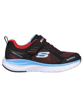 Zapatilla Niño Skechers Ultra Groove Negro/Rojo