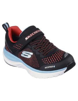 Zapatilla Niño Skechers Ultra Groove Negro/Rojo