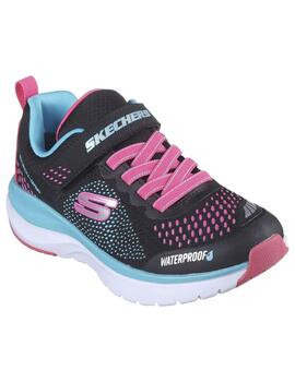 Zapatilla Niña Skechers Ultra Groove Negro/Rosa/Az