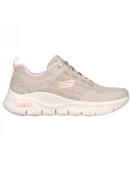 Zapatilla Mujer Skechers Arch Fit Beige