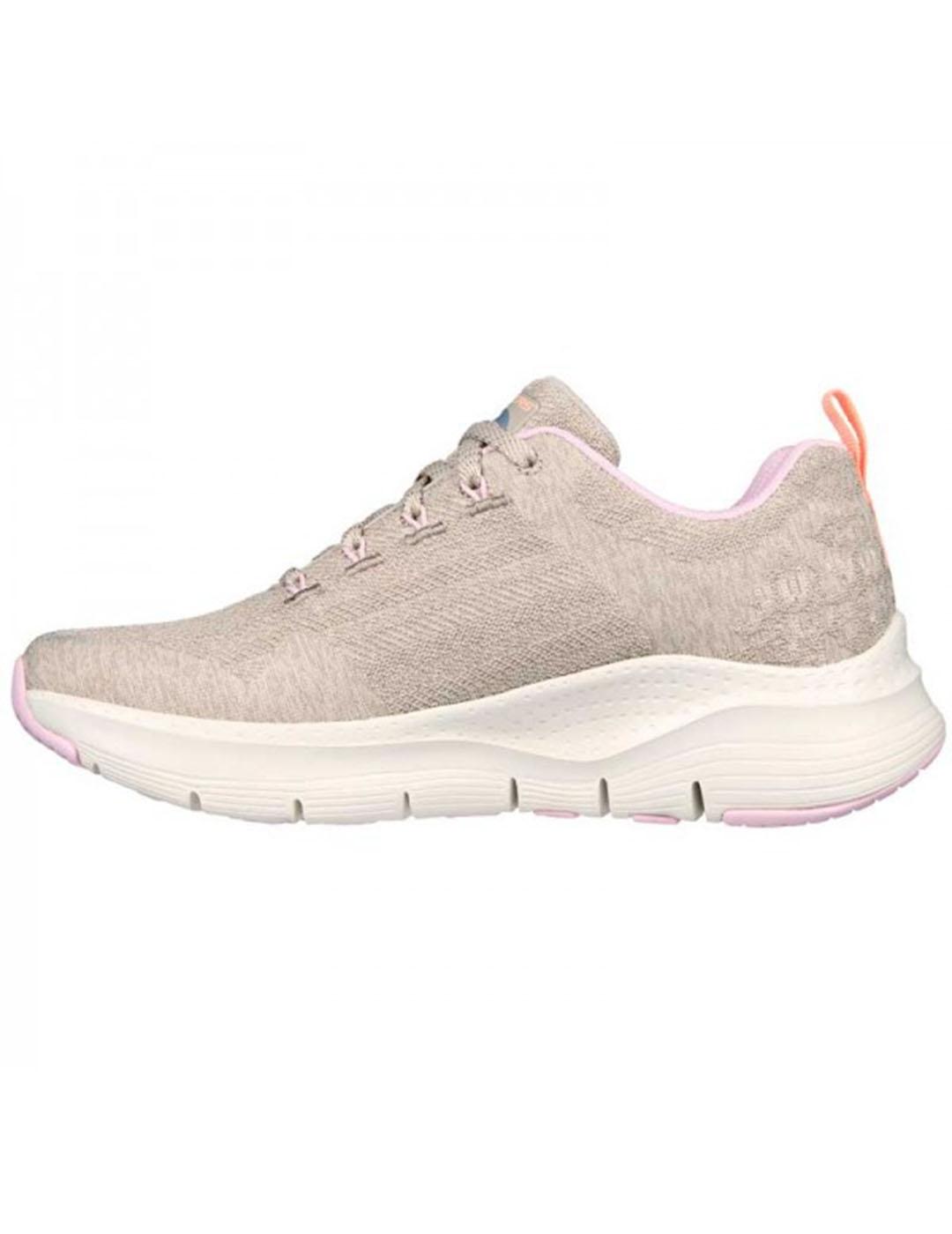 Zapatilla Mujer Skechers Arch Fit Beige