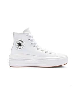 Zapatilla Mujer Converse Move Hi Leather Blanca