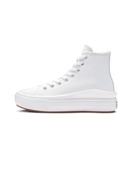 Zapatilla Mujer Converse Move Hi Leather Blanca