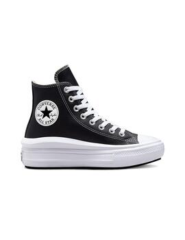 Zapatilla Mujer Converse Move Hi Piel Negra
