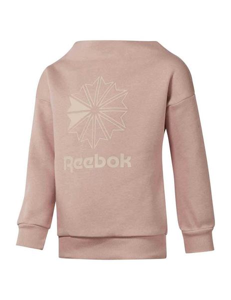 sudadera reebok classic hombre rosas