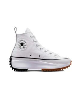 Zapatilla Mujer Converse Run Star Hi Blanca Piel