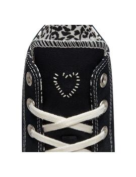 Zapatilla Mujer Converse Ctas Hi Negra Bordados