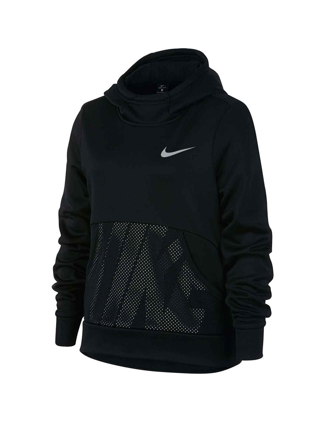 Sudadera Nike Therma Nino Negra