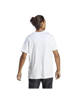 Camiseta Hombre adidas 3S Blanco/Negro