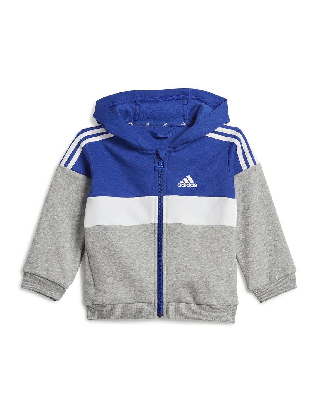 Chándal Niño adidas 3S Tiberio Azul/Blanco/Gris