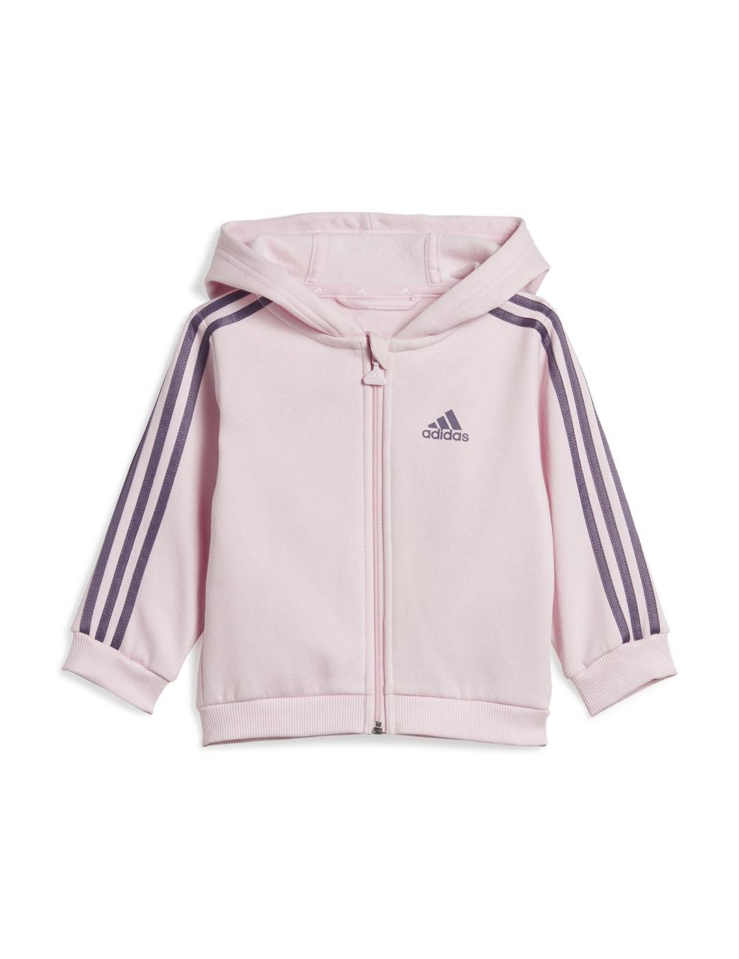 Chándal Baby adidas 3S Fz Rosa