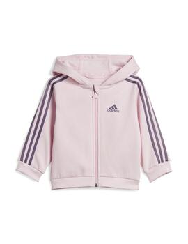Chándal Baby adidas 3S Fz Rosa