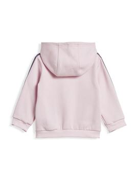 Chándal Baby adidas 3S Fz Rosa