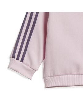 Chándal Baby adidas 3S Fz Rosa