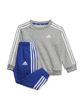 Chándal Niño adidas 3 Stripes Gris/Azul