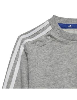 Chándal Niño adidas 3 Stripes Gris/Azul