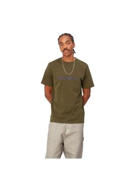 Camiseta Hombre Carhartt WIP Script Verde