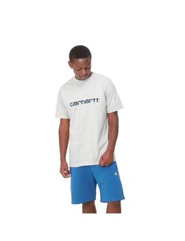 Camiseta Hombre Carhartt WIP Script Gris