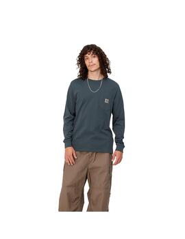 Camiseta Hombre Carhartt WIP L/S Pocket Azul