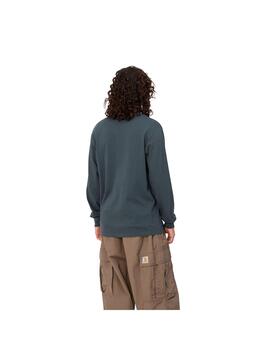 Camiseta Hombre Carhartt WIP L/S Pocket Azul