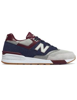 Zapatilla New Balance 597 Hombre Azul y Granate