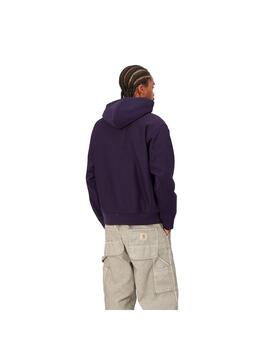Sudadera Hombre Carhartt WIP American Script Violeta